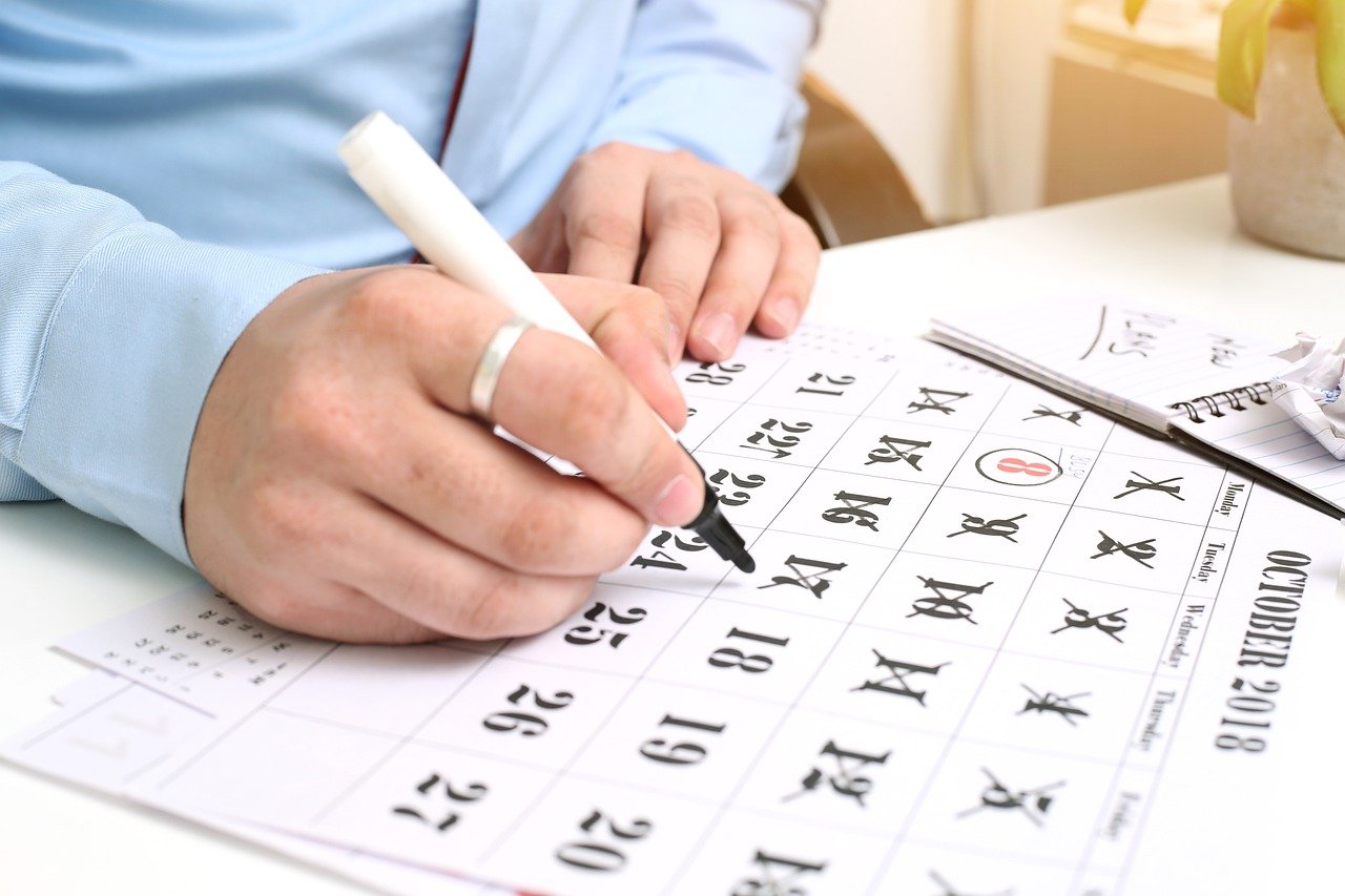 writing, hand, calendar